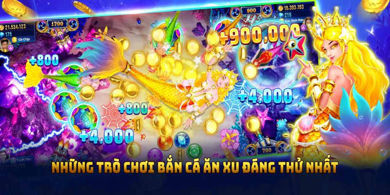 Những trò chơi bắn cá ăn xu đáng thử nhất